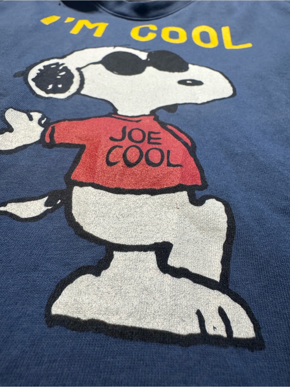 MC2 Saint Barth Boys T-Shirt I’m Cool” Snoopy Peanuts T-shirt, navy blue size 8 - Picture 8 of 13